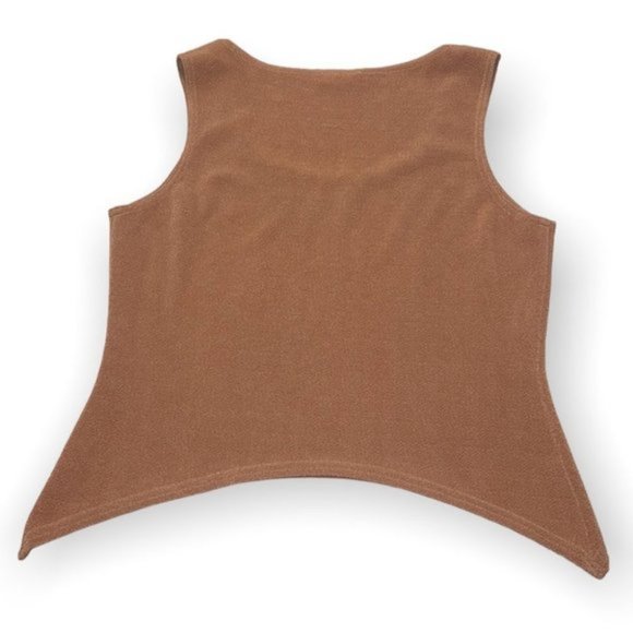 JOSEPH Ribkoff camel sleeveless top size Large / US 12 - Picture 3 of 9